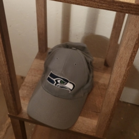 Vintage NFL Football Seattle Seahawks Budweiser Baseball Stretch Hat Cap Gray - Picture 6 of 7